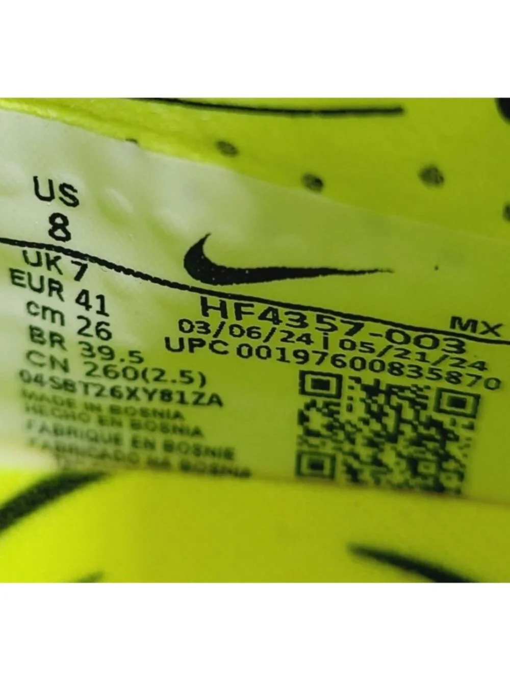 NEW Nike Phantom GX 2 Elite AG Soccer Cleats HF4357-003 Size 8